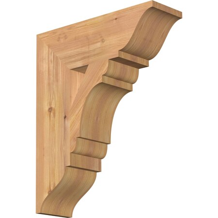 Ekena Millwork Olympic Traditional Smooth Bracket, Western Red Cedar, 5 1/2"W x 18"D x 22"H BKT06X18X22OLY01SWR